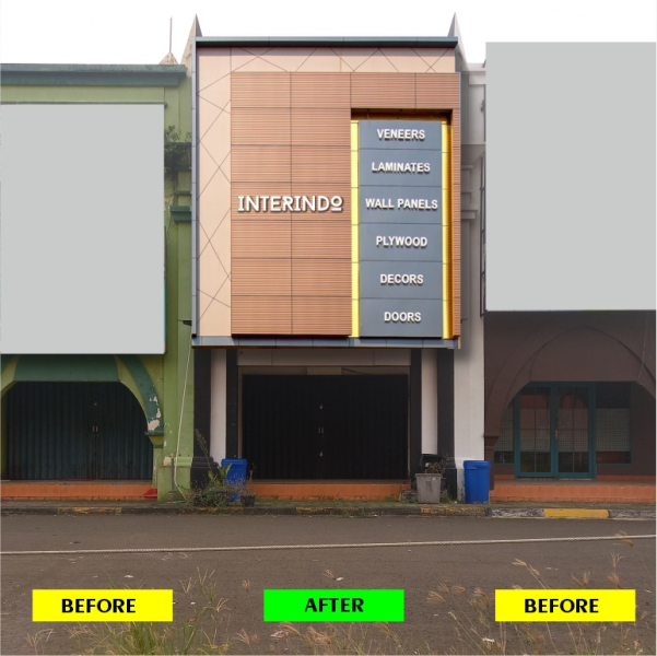 Jasa Desain Fasad Ruko ACP