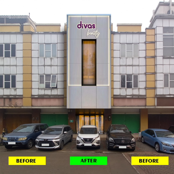 Jasa Desain dan Pasang Fasad Ruko